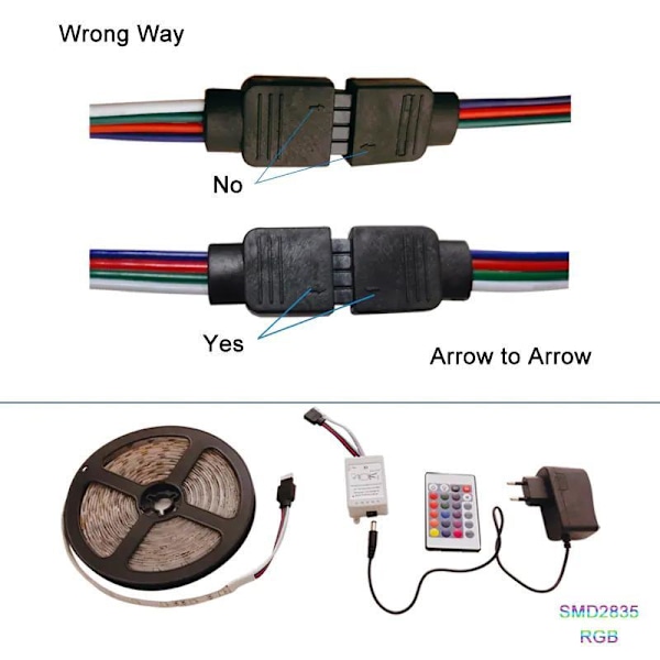 5m IP65 LED-slinga RGB SMD5050 Multicolor 1x multicolor