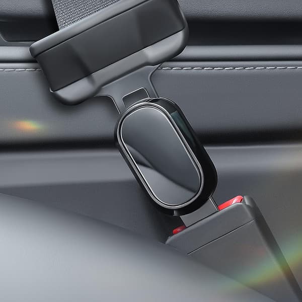 YZ För Tesla Model 3 Model Y Model X Model S Biltillbehör för säkerhetsbältesförlängare Grey