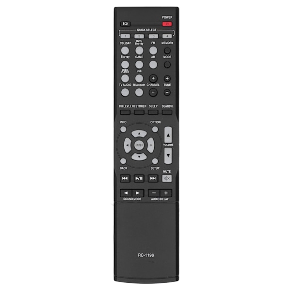 RC1196 Fjernkontroll Kompatibel med DENON Audio Video Receiver AVR-X520BT AVR-S500BT