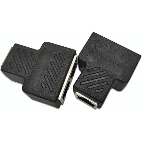 RJ45-kobling, RJ45 1 hunn til 2 hunn, RJ45-kontaktdeler