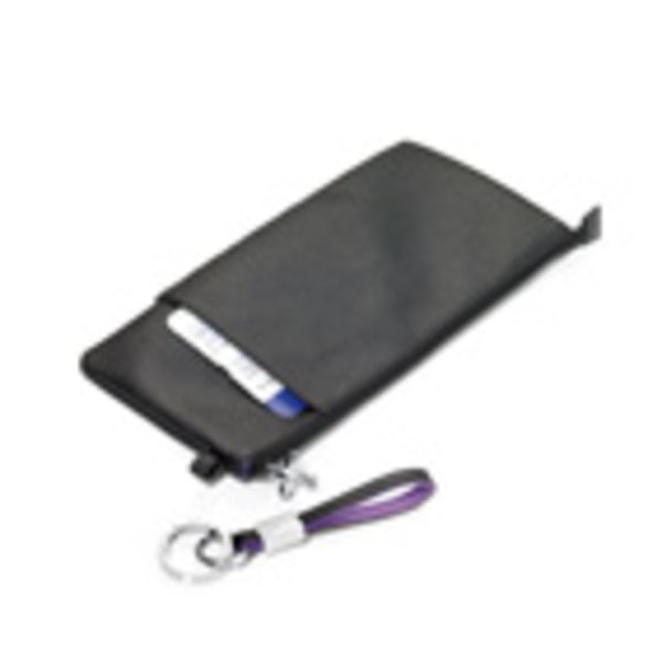 Reisemappe Passmappe for reisedokumenter \"Go Purple\" - Julegave Gave svart black