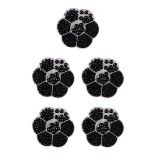 1/2/3/5 1150 stycken DIY-pärlor til smykkefremstilling, sort black 5PCS