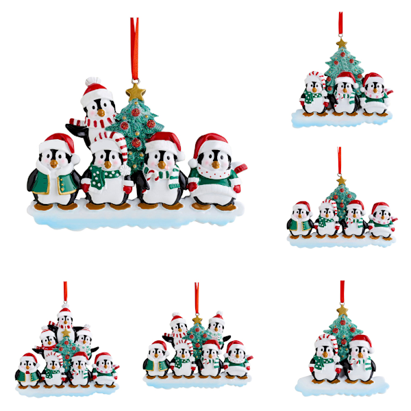 Julgranspingvin Hängande Dekoration Julgranskulor - Specialerbjudande 4 penguins