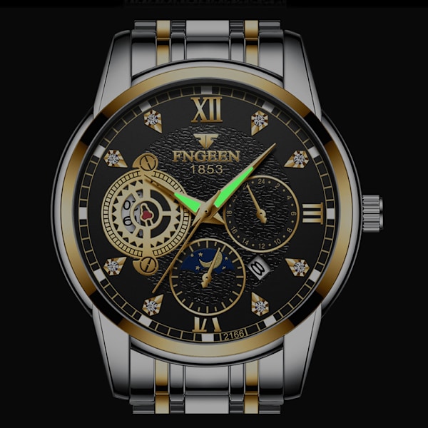 Vattentät Quartz Analog Sport Luminous Armbandsur B