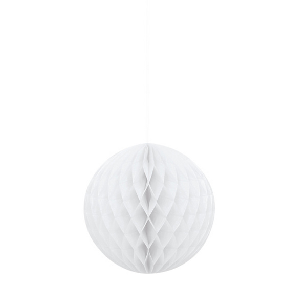 Unik rund papperslykta 10 tum vit White 10 Inch