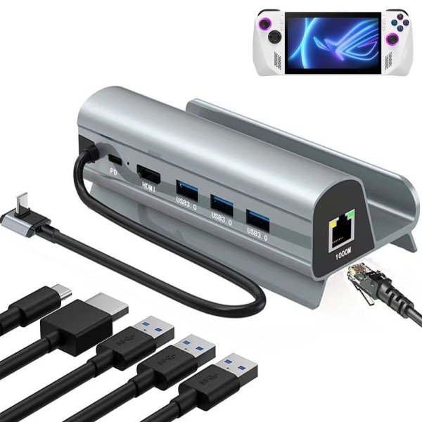 USB Type-C HUB Spilkonsoll Base til ASUS ROG Ally