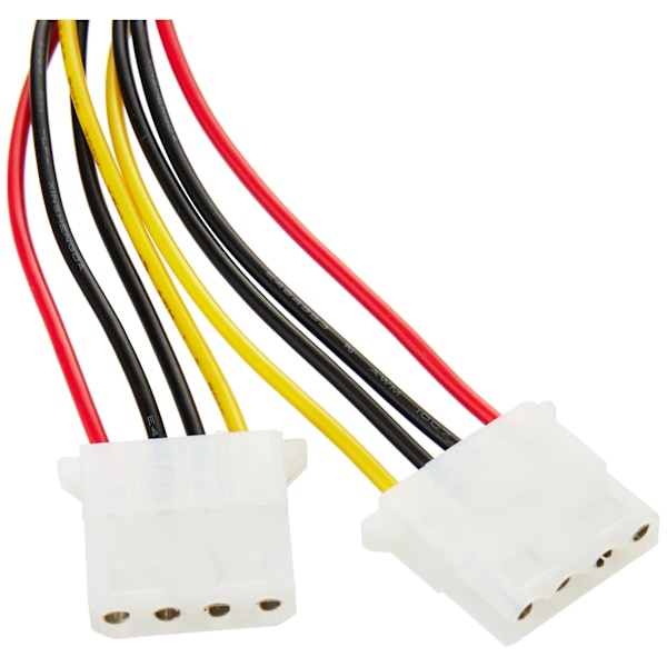 Molex Y-splitterkabel - 1x LP4 hane 2x LP4 hona - 20 cm - Splitter (PYO2L)