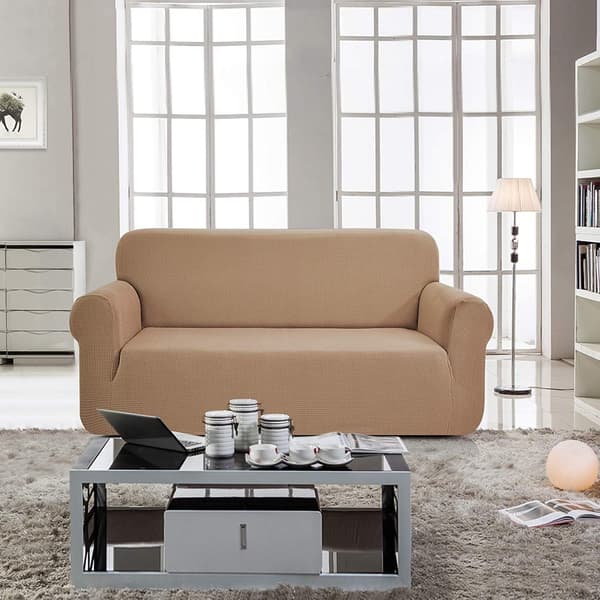 Stilrent Stretch Betræk til Sofa, 1-Delet, Høj Stretch, Tykt og Blødt Sofabetræk, Maskinvaskbart, Skridsikkert Grå-FA- Gray 4 seater/xl sofa