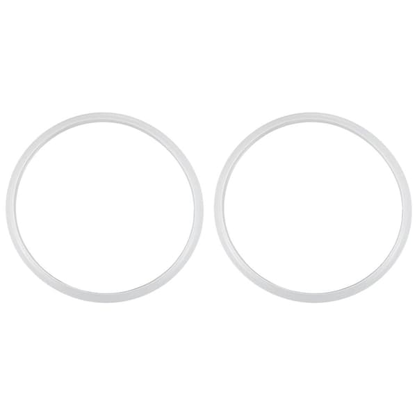 2 st. lufttäta tätningsringar för tryckkokare, innerdiameter 22 cm, vit-FA-