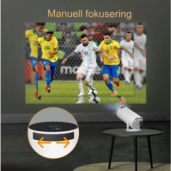 Projektor 4K Android 11 Dual Wifi6 200 Bt5.0 1080p 1280*720p Vit