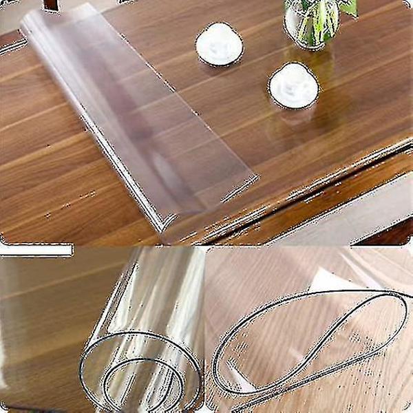 PVC bordsplade/beskyttelse Transparent måltilpasset (tilgængelig i (160x90 cm)