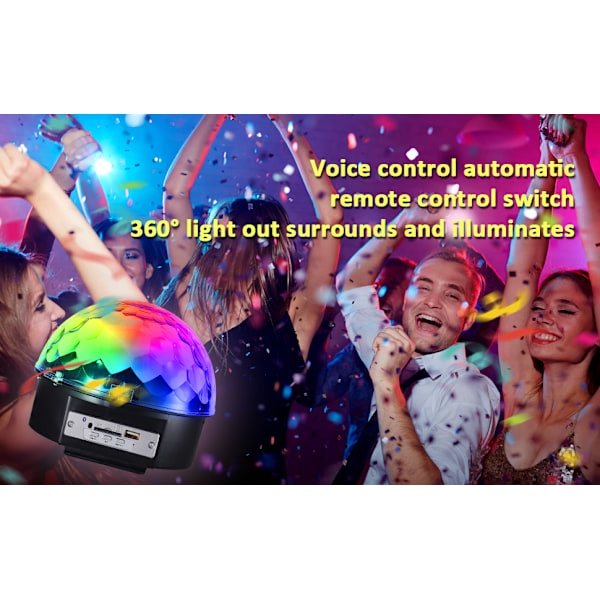 Magisk Discolampa LED med Bluetooth Högtalare