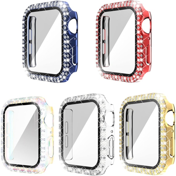 Bling-fodral kompatibelt med Apple Watch Series 3 2 1 42 mm skärm