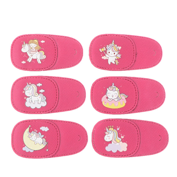 6 stk Amblyopia øyelapp for briller barn voksen late øyeplaster Pony Left Eye