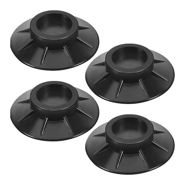 4x Vibrationsdämpare - Gummifötter till Tvättmaskin black 128