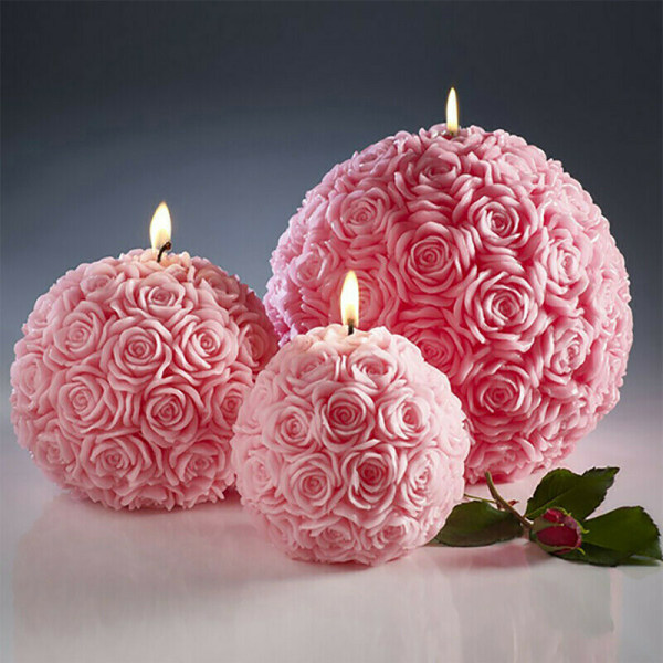 DIY Silikonform Rose Ball Mould Craft S