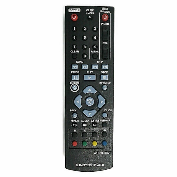 Universal fjernkontroll for LG Blu-ray-spillere