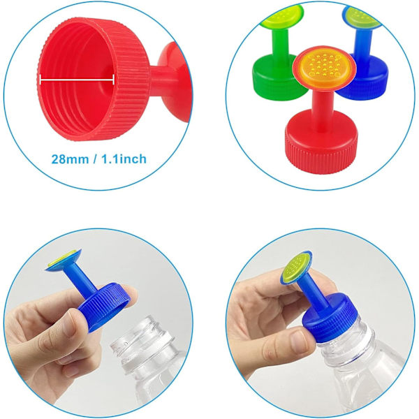6 stk. Sprinklersystemer i plast til flasker, Sprinklersystemer f