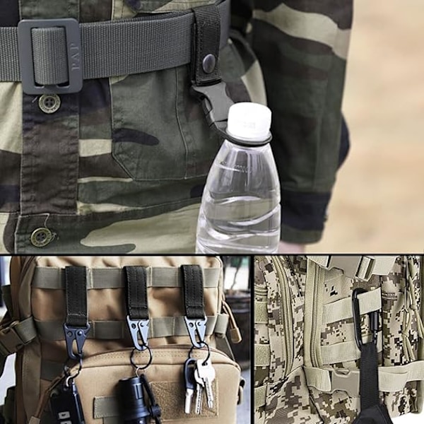 Taktiskt herr bälte, militär stil robust nylon arbetsbälte med metallspänne
