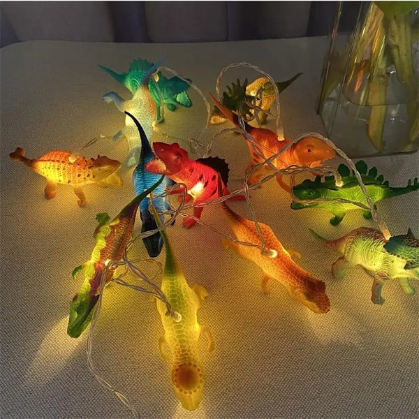 SÆT MED 10 LED DINOSAUR LAMPER INDENDØRS NATLYS A set of 6 styles