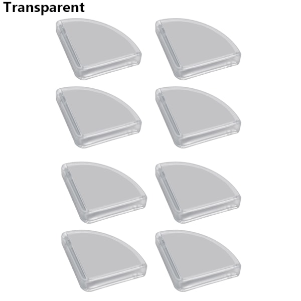 8 stk. hjørnebeskyttere kantbeskyttere TRANSPARENT Transparent