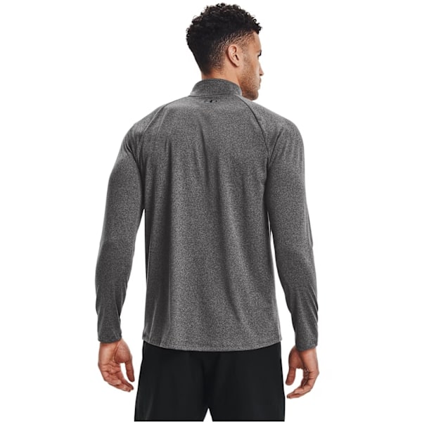 Under Armour Herr 2.0 Halvzip Funktionströja S Carbon Heather/B Carbon Heather/Svart Carbon Heather/Black S