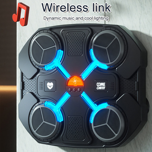Elektrisk boxningssäck för barn, mjuk boxningssäck för pojkar och flickor Rosa Pink Bluetooth