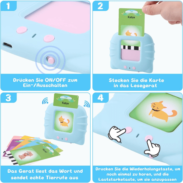 Pedagogiske leker for 1-6 år, Flashkort for barn 112 ark