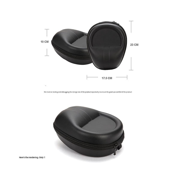 Bærbar stødsikker høretelefonetui Hard Box Case Headset Bæreveske Opbevaringspose Tilbehør