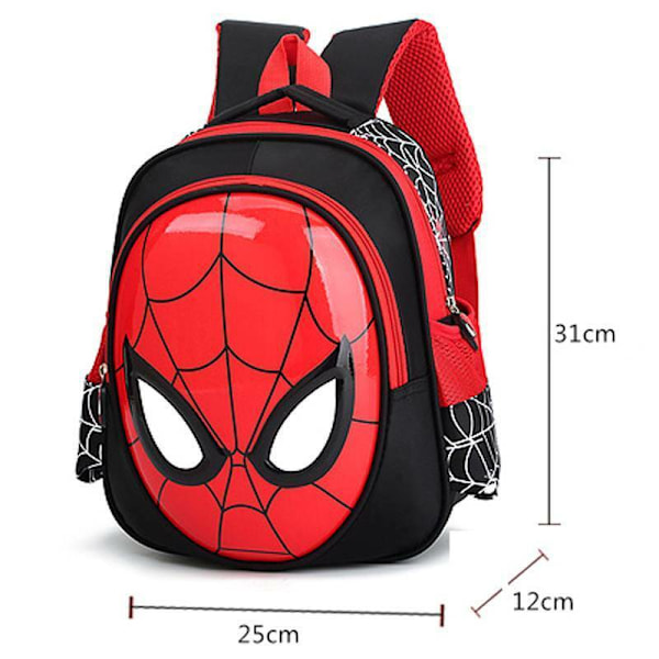 Barn Barn Pojkar Spiderman Ryggsäck Skolboksväska Black