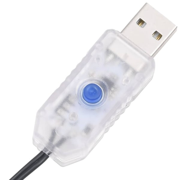 Ljusslinga med 150 lysdioder i flera färger pastell 15 m PVC