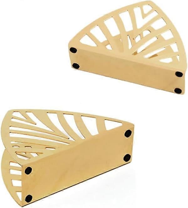 Hul papirserviettholder for bord, gull-FA-