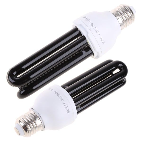 220V 30W E27 Ultraviolet sort lyspære UV myggedræbende lampe glødepærer