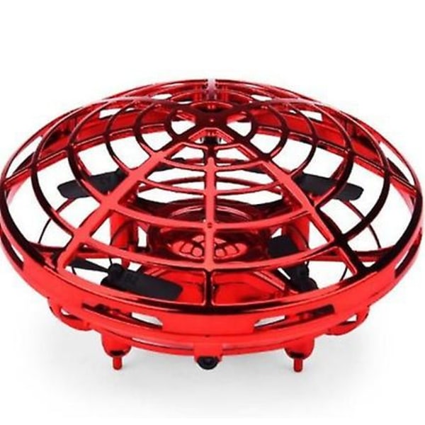 Mini UFO RC Drone Infrarød Håndsensing Induktion Helikopter Model Elektrisk Bærbar Quadcopter Legetøj Til Børn Yo red