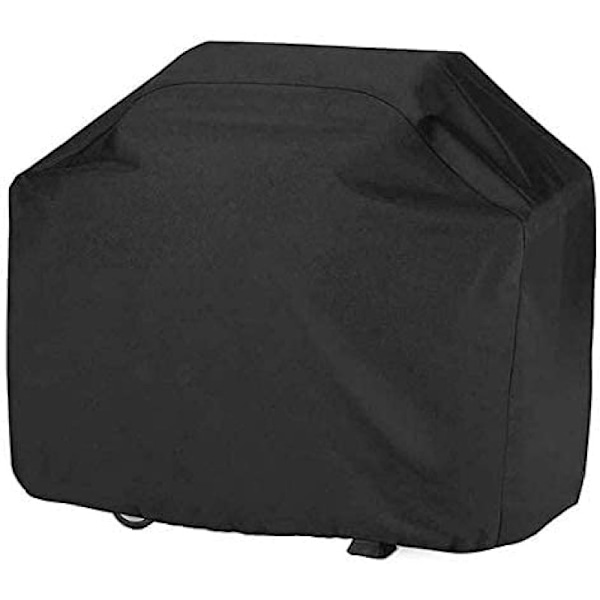 Grillöverdrag, grillskydd, gasolgrillöverdrag, vattentätt BBQ-överdrag, skyddshölje, grilltäcke, svart, 145x61x117cm