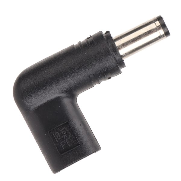 USB-C-hona till DC 5,5x2,1 mm adapter 100W PD snabbladdning 90 graders vinklad USB-C till DC-kontaktomvandlare