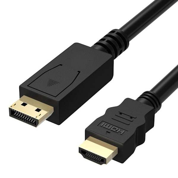 DisplayPort til HDMI-kabel 4K UltraHD Høy hastighet (1M DP Till Hdmi)