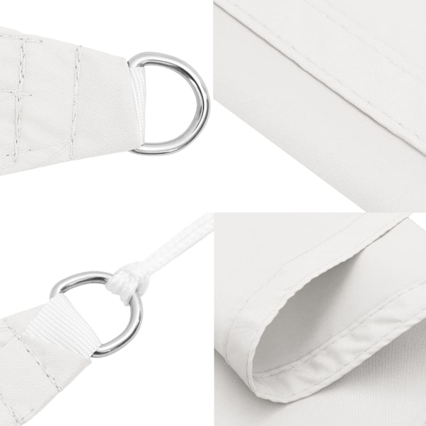 vidaXL Solsejl Oxfordstof Kvadratisk 2x2 m Hvid white 900