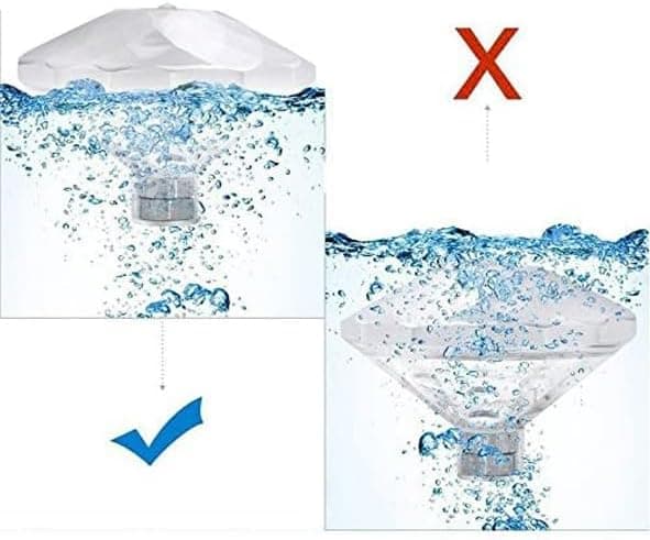 Flydende pool LED badekar lys, vortex lys, genopladeligt pool lys, badeværelse disco, støv, børns badelegetøj, 7 tilstande-FA-