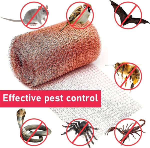 Kobbernet til have, 6 mx 12,5 cm Anti Rodent Mesh Protect