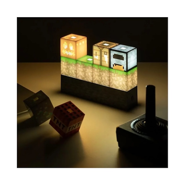 Minecraft Paladone Block Building Light DIY Leksak Merchandise Present