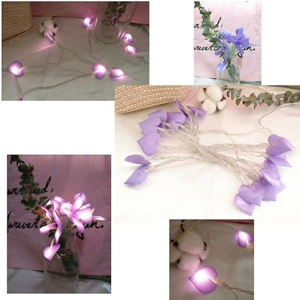 LED rosa ljusslinga dekorativa ljusslingor i sovrummet (h