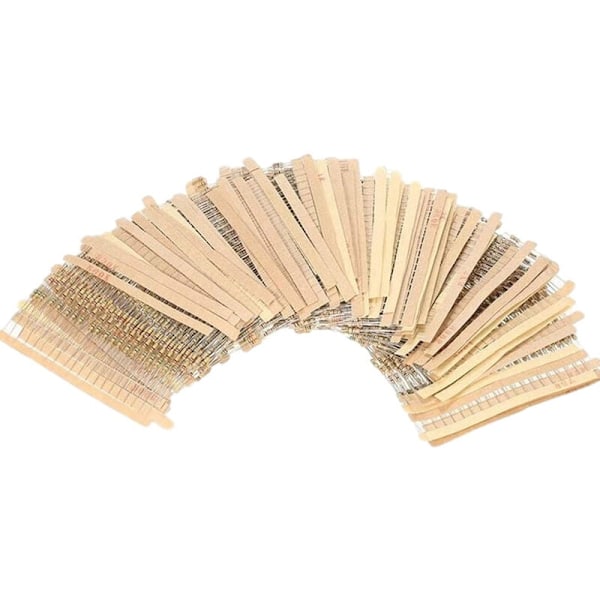 1500 stk. 75 kulstoffilmsmodstande 1/4W 5 % 1R~10M stikbare modstandselementer