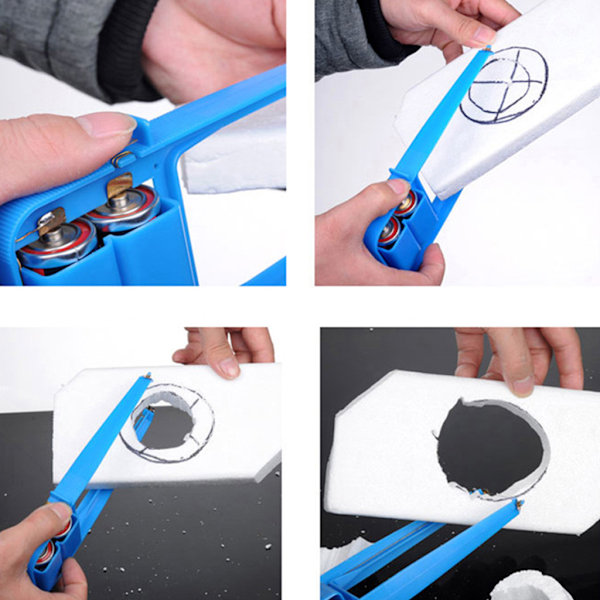 DIY Blå Varmetråd Skumkutter Liten Elektrisk Styrofoam Polystyren Håndverktøy