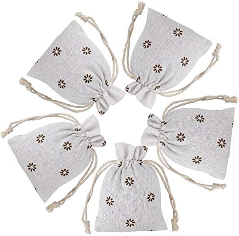 20 små bomullsdragskopåsar 10x14cm, lavendelpresentpåsar för fest -FA-