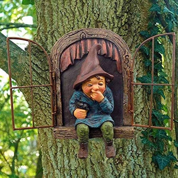 Havetomte statue - charmerende havedekoration-FA-