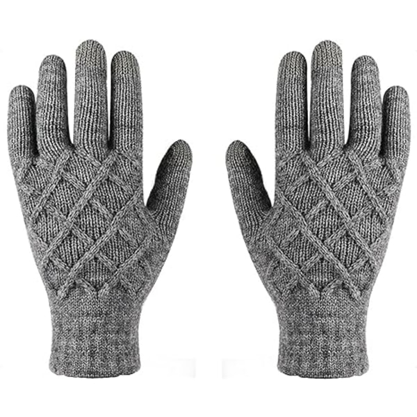 Womens Winter Knit Gloves TouchScreen Texting Fleece Mitten