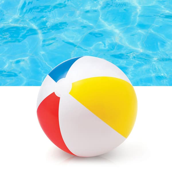 Firkantet badebold oppustelig badebold til swimmingpool vandsport til børn voksne 51 cm-FA-