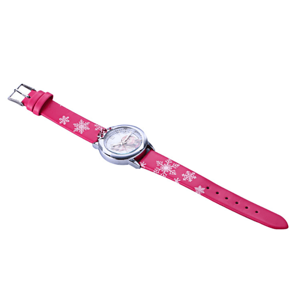 Frozen Princess Cartoon Watch Barn Flickor Söt Quartz Watch Red