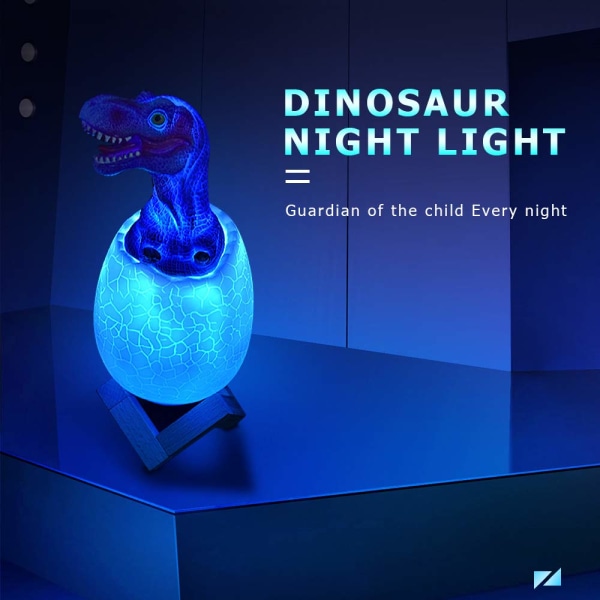 Dinosaurus Yövalo Lapsille, 3D Dinosaurus Lamppu LED Yövalo